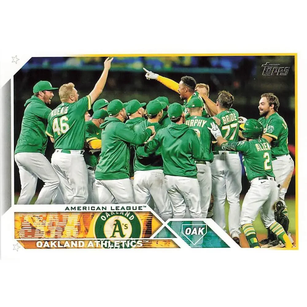 2023 Topps Oakland Athletics Team Card 577 Oakland Athletics